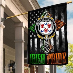 Irish House-of-O-MULLALLY Coat of Arms Irish Pride Garden Flag Irish American Flag ScotsTee Shop