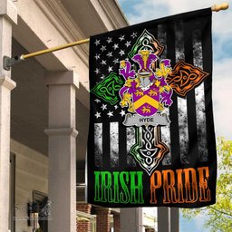 Irish Hyde Coat of Arms Irish Pride Garden Flag Irish American Flag ScotsTee Shop