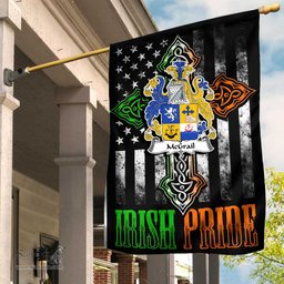 Irish McGrail Coat of Arms Irish Pride Garden Flag Irish American Flag ScotsTee Shop