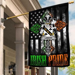 Irish Lawson Coat of Arms Irish Pride Garden Flag Irish American Flag ScotsTee Shop