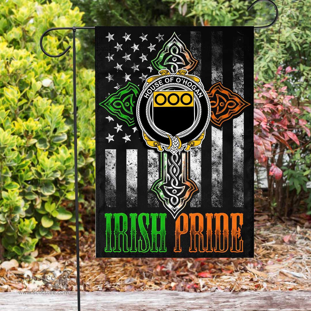 Irish House-of-O-HOGAN Coat of Arms Irish Pride Garden Flag Irish American Flag ScotsTee Shop