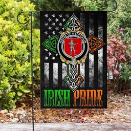 Irish House-of-O-LOUGHLIN Coat of Arms Irish Pride Garden Flag Irish American Flag ScotsTee Shop