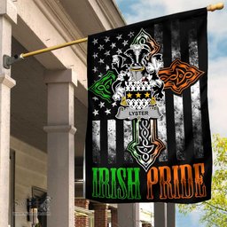 Irish Lyster Coat of Arms Irish Pride Garden Flag Irish American Flag ScotsTee Shop