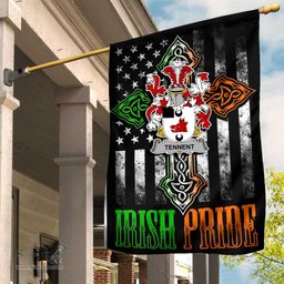 Irish Tennent Coat of Arms Irish Pride Garden Flag Irish American Flag ScotsTee Shop