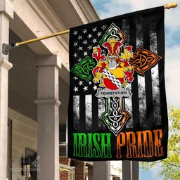 Irish Pennefather Coat of Arms Irish Pride Garden Flag Irish American Flag ScotsTee Shop