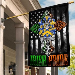 Irish Mitchell Coat of Arms Irish Pride Garden Flag Irish American Flag ScotsTee Shop