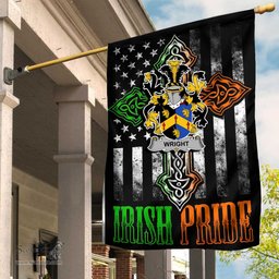 Irish Wright Coat of Arms Irish Pride Garden Flag Irish American Flag ScotsTee Shop