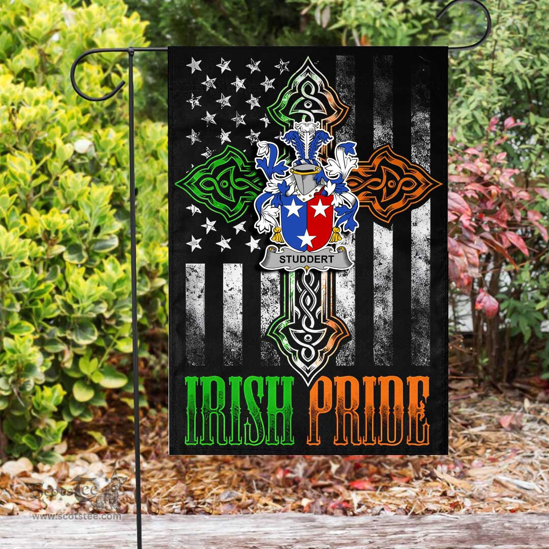 Irish Studdert Coat of Arms Irish Pride Garden Flag Irish American Flag ScotsTee Shop