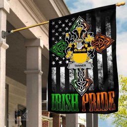 Irish Tanner Coat of Arms Irish Pride Garden Flag Irish American Flag ScotsTee Shop