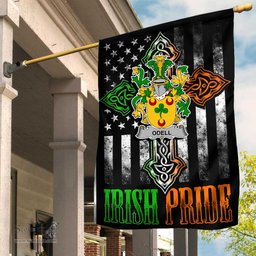 Irish Odell Coat of Arms Irish Pride Garden Flag Irish American Flag ScotsTee Shop