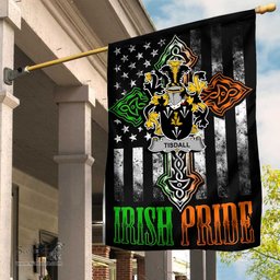 Irish Tisdall-or-Tisdale Coat of Arms Irish Pride Garden Flag Irish American Flag ScotsTee Shop
