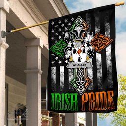 Irish Whalley Coat of Arms Irish Pride Garden Flag Irish American Flag ScotsTee Shop