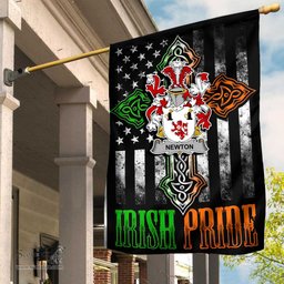 Irish Newton Coat of Arms Irish Pride Garden Flag Irish American Flag ScotsTee Shop