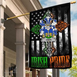 Irish Owen Coat of Arms Irish Pride Garden Flag Irish American Flag ScotsTee Shop
