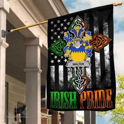 Irish Walter Coat of Arms Irish Pride Garden Flag Irish American Flag ScotsTee Shop