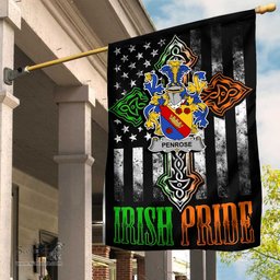 Irish Penrose Coat of Arms Irish Pride Garden Flag Irish American Flag ScotsTee Shop