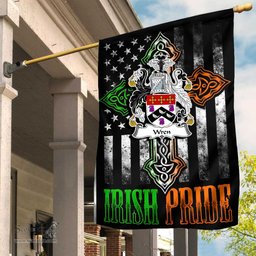 Irish Wren-or-Wrenn Coat of Arms Irish Pride Garden Flag Irish American Flag ScotsTee Shop