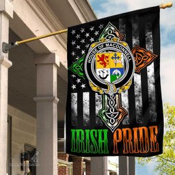 Irish House-of-MACDONNELL-(of-the-Glens) Coat of Arms Irish Pride Garden Flag Irish American Flag ScotsTee Shop