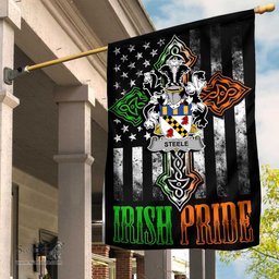 Irish Steele Coat of Arms Irish Pride Garden Flag Irish American Flag ScotsTee Shop