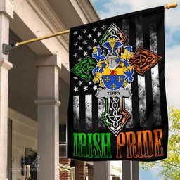 Irish Terry Coat of Arms Irish Pride Garden Flag Irish American Flag ScotsTee Shop