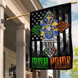 Irish Musgrave Coat of Arms Irish Pride Garden Flag Irish American Flag ScotsTee Shop