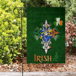 ScotsTee Shop Irish Comerford Coat of Arms Irish Pride Garden Flag Shamrock Ireland Flag
