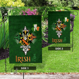 ScotsTee Shop Irish Callander Coat of Arms Irish Pride Garden Flag Shamrock Ireland Flag