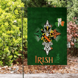 ScotsTee Shop Irish Callander Coat of Arms Irish Pride Garden Flag Shamrock Ireland Flag