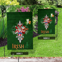 ScotsTee Shop Irish Carpenter Coat of Arms Irish Pride Garden Flag Shamrock Ireland Flag