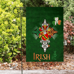 ScotsTee Shop Irish Brabazon Coat of Arms Irish Pride Garden Flag Shamrock Ireland Flag