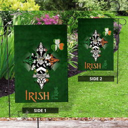 ScotsTee Shop Irish Duffield Coat of Arms Irish Pride Garden Flag Shamrock Ireland Flag