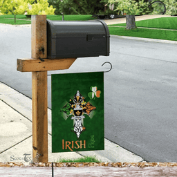 ScotsTee Shop Irish Dixon Coat of Arms Irish Pride Garden Flag Shamrock Ireland Flag