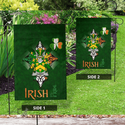 ScotsTee Shop Irish Curdy or McCurdy Coat of Arms Irish Pride Garden Flag Shamrock Ireland Flag