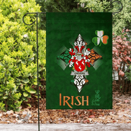 ScotsTee Shop Irish Chevers Coat of Arms Irish Pride Garden Flag Shamrock Ireland Flag