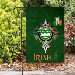 ScotsTee Shop Irish House of MACCABE Coat of Arms Irish Pride Garden Flag Shamrock Ireland Flag