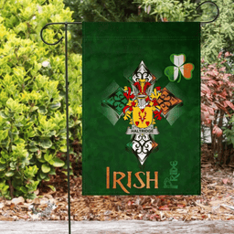 ScotsTee Shop Irish Haltridge Coat of Arms Irish Pride Garden Flag Shamrock Ireland Flag