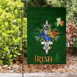 ScotsTee Shop Irish Ferguson Coat of Arms Irish Pride Garden Flag Shamrock Ireland Flag