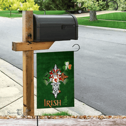 ScotsTee Shop Irish Fox Coat of Arms Irish Pride Garden Flag Shamrock Ireland Flag