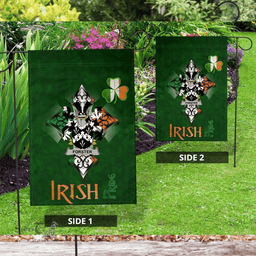 ScotsTee Shop Irish Forster Coat of Arms Irish Pride Garden Flag Shamrock Ireland Flag