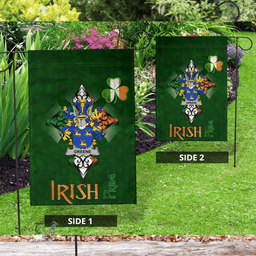 ScotsTee Shop Irish Greene Coat of Arms Irish Pride Garden Flag Shamrock Ireland Flag