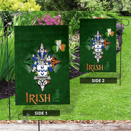 ScotsTee Shop Irish Hammond Coat of Arms Irish Pride Garden Flag Shamrock Ireland Flag