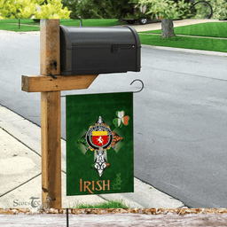 ScotsTee Shop Irish House of MACQUILLAN Coat of Arms Irish Pride Garden Flag Shamrock Ireland Flag