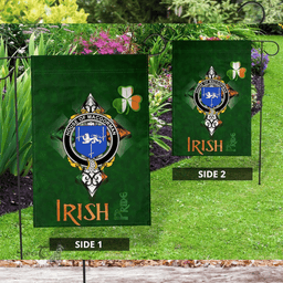 ScotsTee Shop Irish House of MACGORMAN Coat of Arms Irish Pride Garden Flag Shamrock Ireland Flag