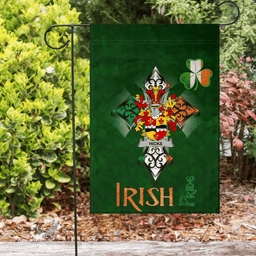 ScotsTee Shop Irish Hicks Coat of Arms Irish Pride Garden Flag Shamrock Ireland Flag