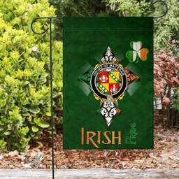 ScotsTee Shop Irish House of MACEGAN Coat of Arms Irish Pride Garden Flag Shamrock Ireland Flag
