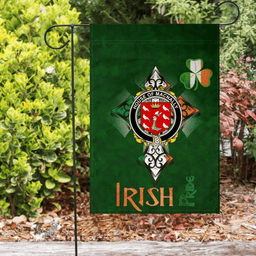 ScotsTee Shop Irish House of MACNALLY Coat of Arms Irish Pride Garden Flag Shamrock Ireland Flag