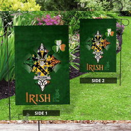 ScotsTee Shop Irish Gillson Coat of Arms Irish Pride Garden Flag Shamrock Ireland Flag