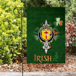 ScotsTee Shop Irish House of O'DONNELL Coat of Arms Irish Pride Garden Flag Shamrock Ireland Flag
