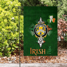 ScotsTee Shop Irish House of O'REGAN Coat of Arms Irish Pride Garden Flag Shamrock Ireland Flag