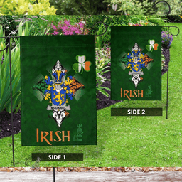 ScotsTee Shop Irish McDaniel or Daniel Coat of Arms Irish Pride Garden Flag Shamrock Ireland Flag